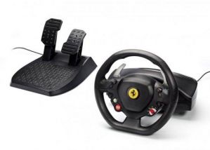 הגה מירוצים עם דוושות Thrustmaster Ferrari 458 Italia למחשב PC ואקסבוקס 360